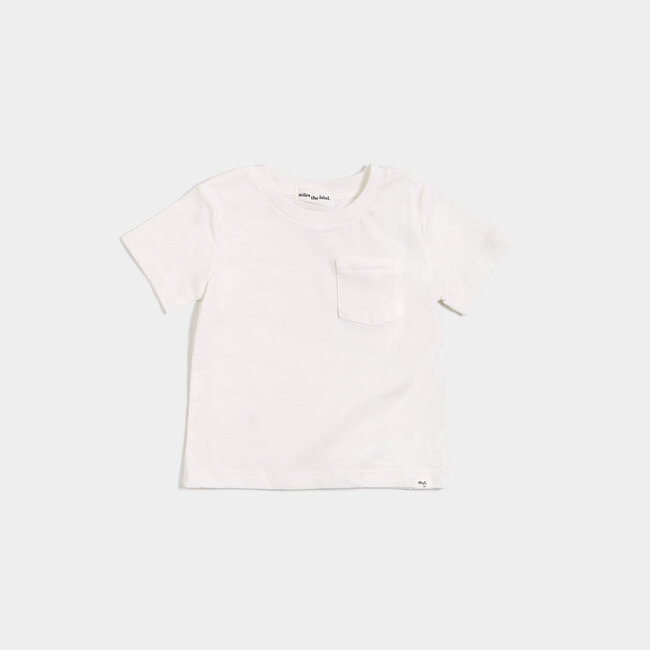 Miles T-shirt basic Blanc Bébé
