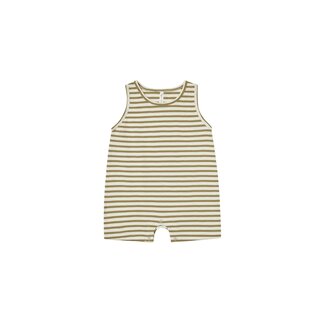 Rylee + Cru Romper sans manches Olive stripes