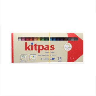 Kitpas Crayons en cire de riz 16 couleurs