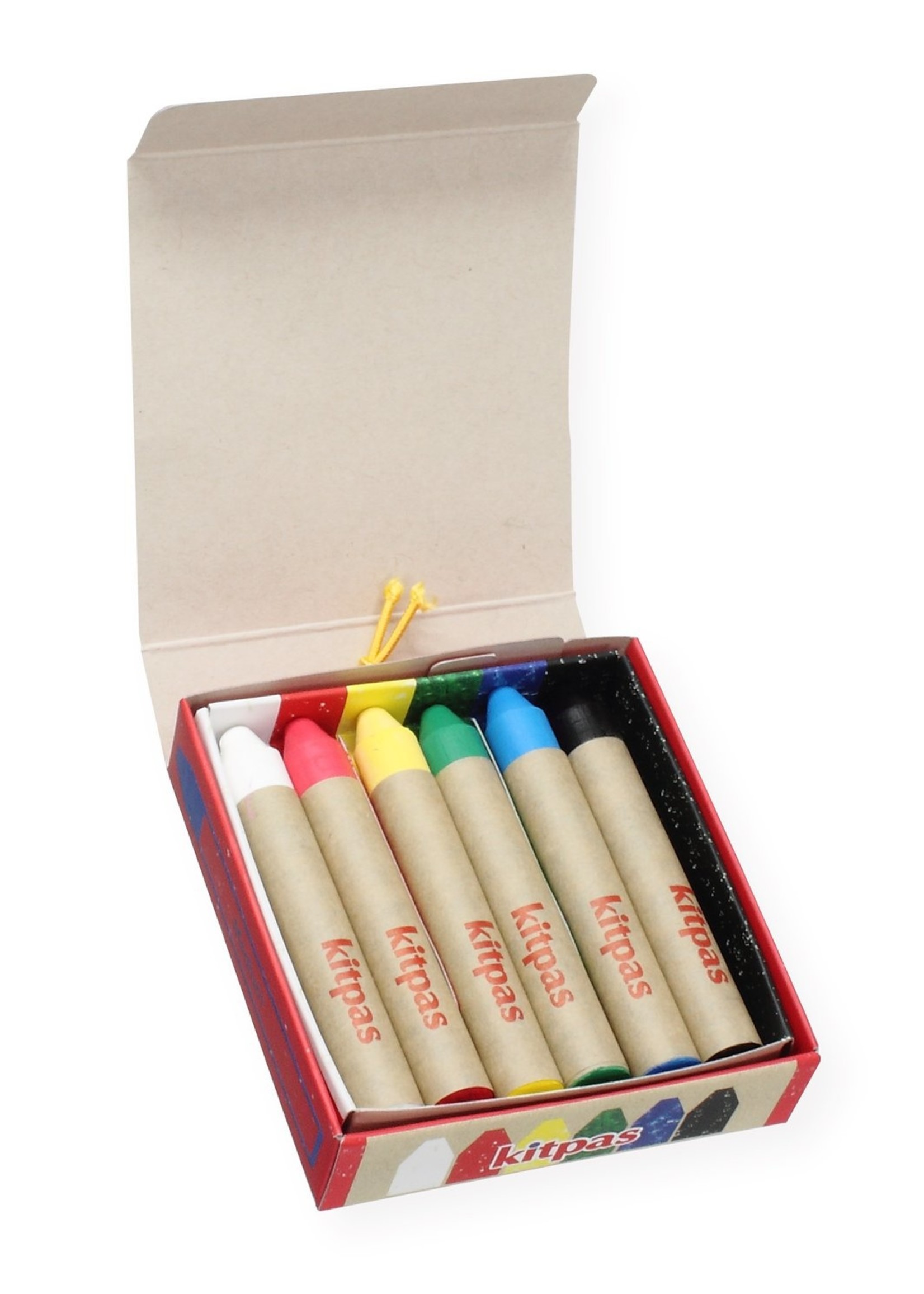 Kitpas Crayons en cire de riz 6 couleurs