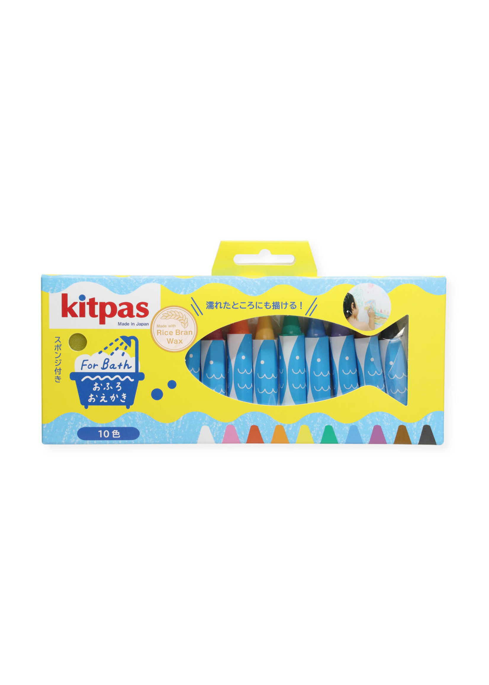 Kitpas Crayons pour le bain 10 couleurs