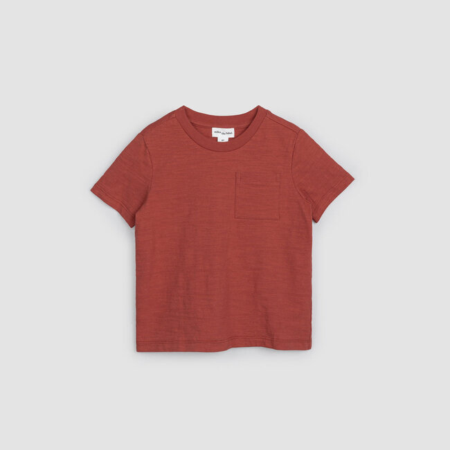 Miles T-shirt Basic Brick