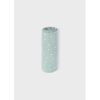 Mayoral Couverture en mousseline Fleurs Aqua