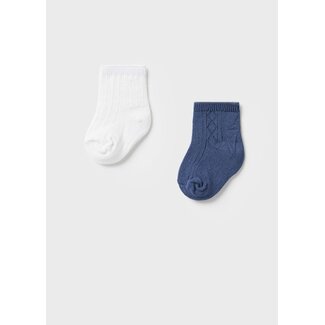 Mayoral Chaussettes pour bébé Ensemble de 2 Marine