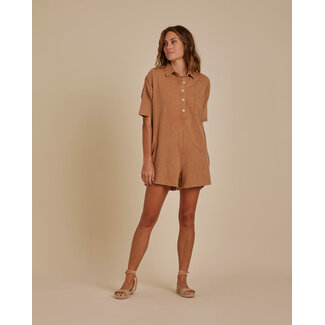 Rylee + Cru Romper avec Col Camel Femme