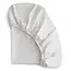 Mushie Drap contour de bassinette en coton extensible White