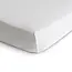 Mushie Drap contour de bassinette en coton extensible White