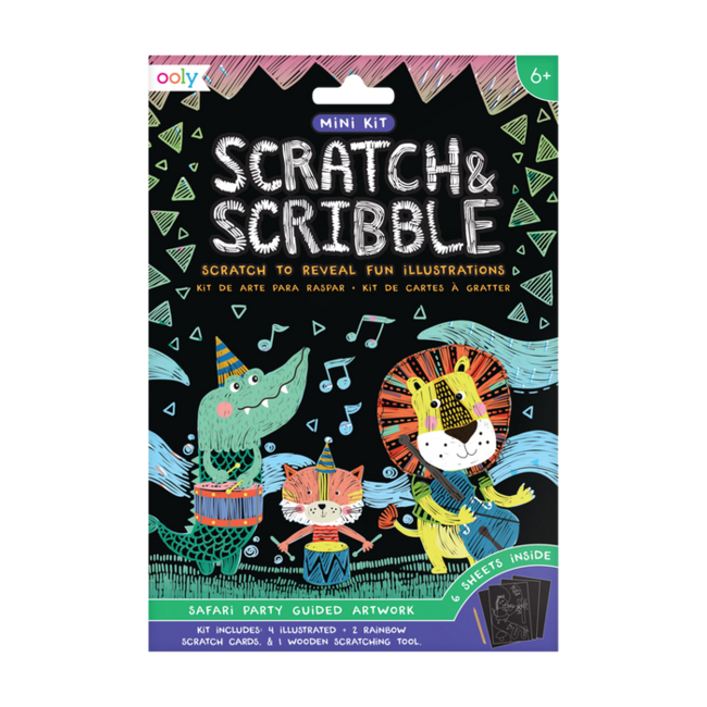 Ooly Mini Scratch & Scribble Safari Party