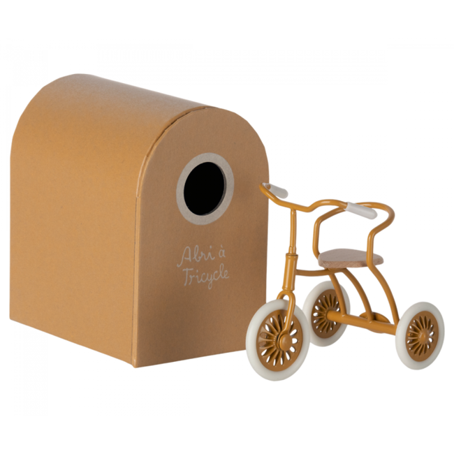 Maileg Abris et  Tricycle pour souris Ocre