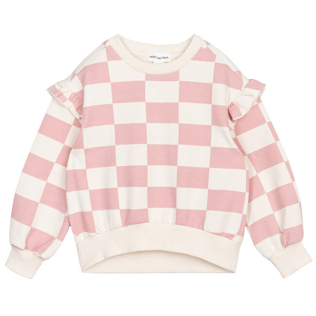 Petit Lem Sweat Pink Checker