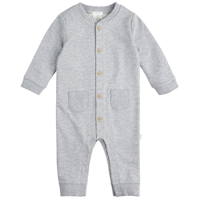 Petit Lem Romper Heather Grey