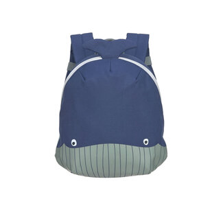 Lassig Petit Sac à dos Baleine Bleue