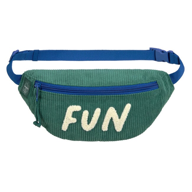 Lassig Sac de taille en corduroy Ocean green Fun