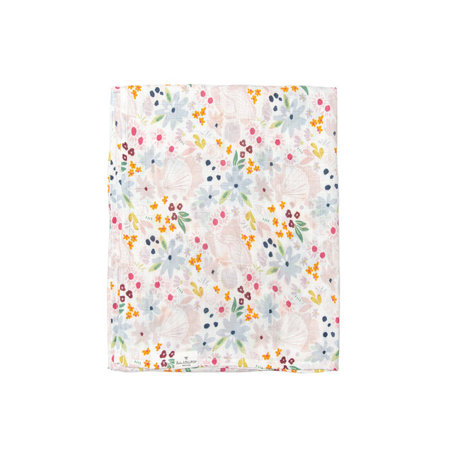 Loulou lollipop Couverture en mousseline Shell Floral