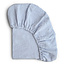 Mushie Drap contour de bassinette en mousseline Baby Blue