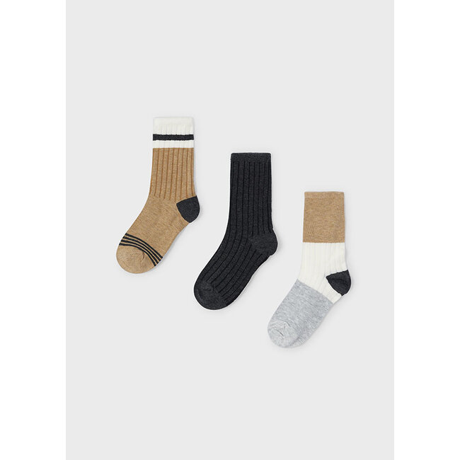 Mayoral Ensemble de 3 chaussettes Toffee