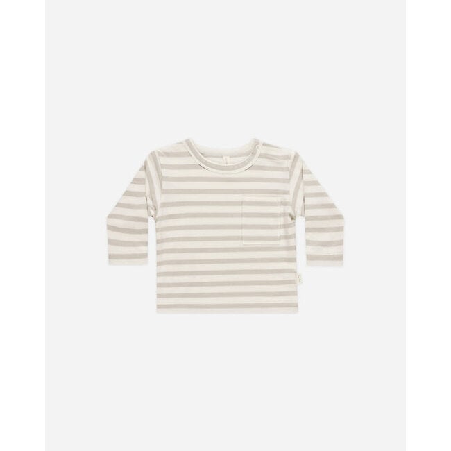 Quincy Mae Chandail Grey stripe