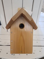 Natural Cedar Chickadee Nest Box
