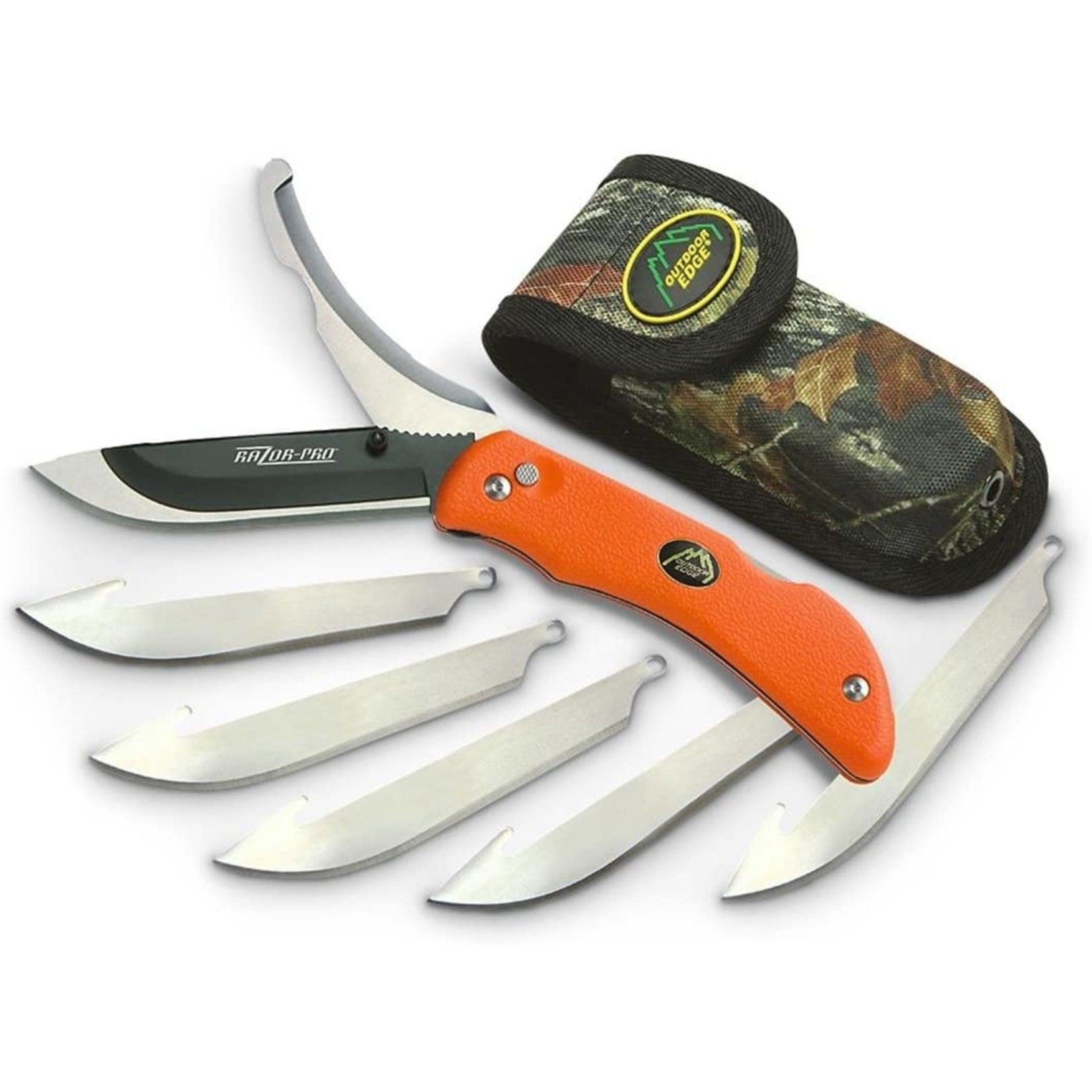 Outdoor Edge 3.5" Razor-Pro  (Orange, 6-Lames)