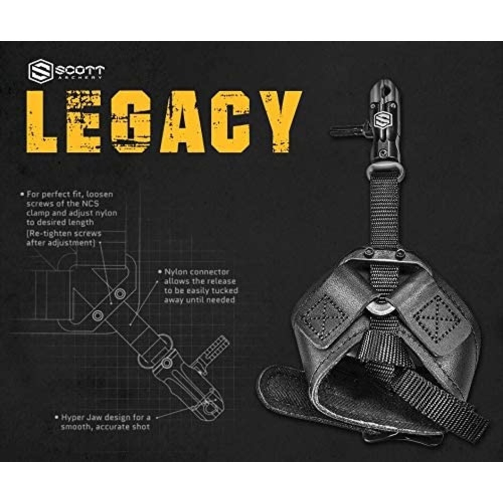 Scott Archery Déclencheur Legacy Hyperjaw  Noir