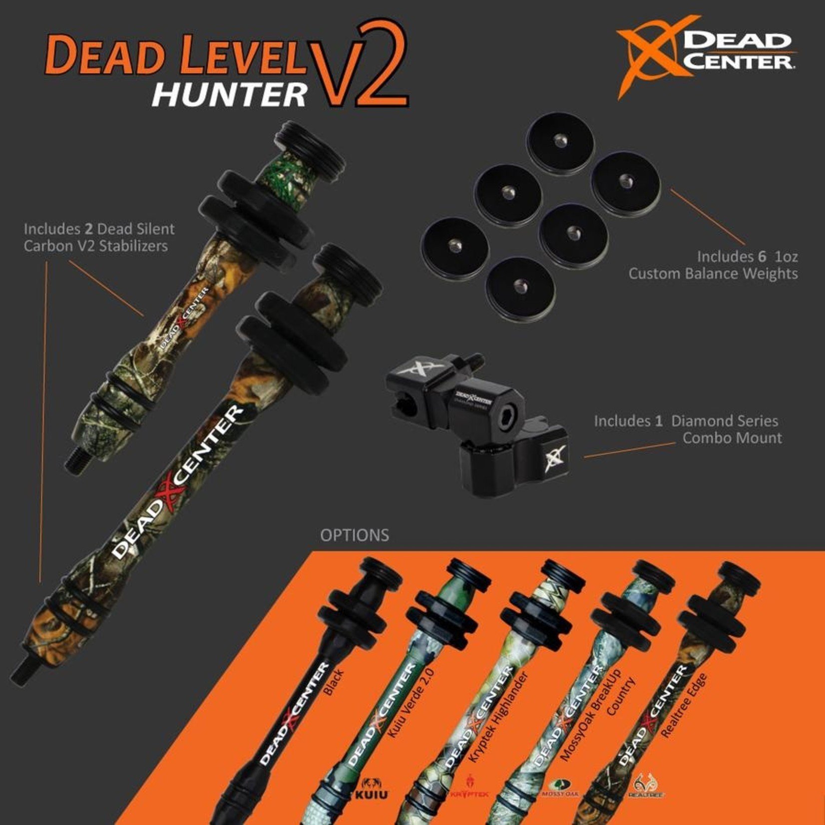 Dead Center Dead Level Hunter V2 - 10" & 8" -  Noir