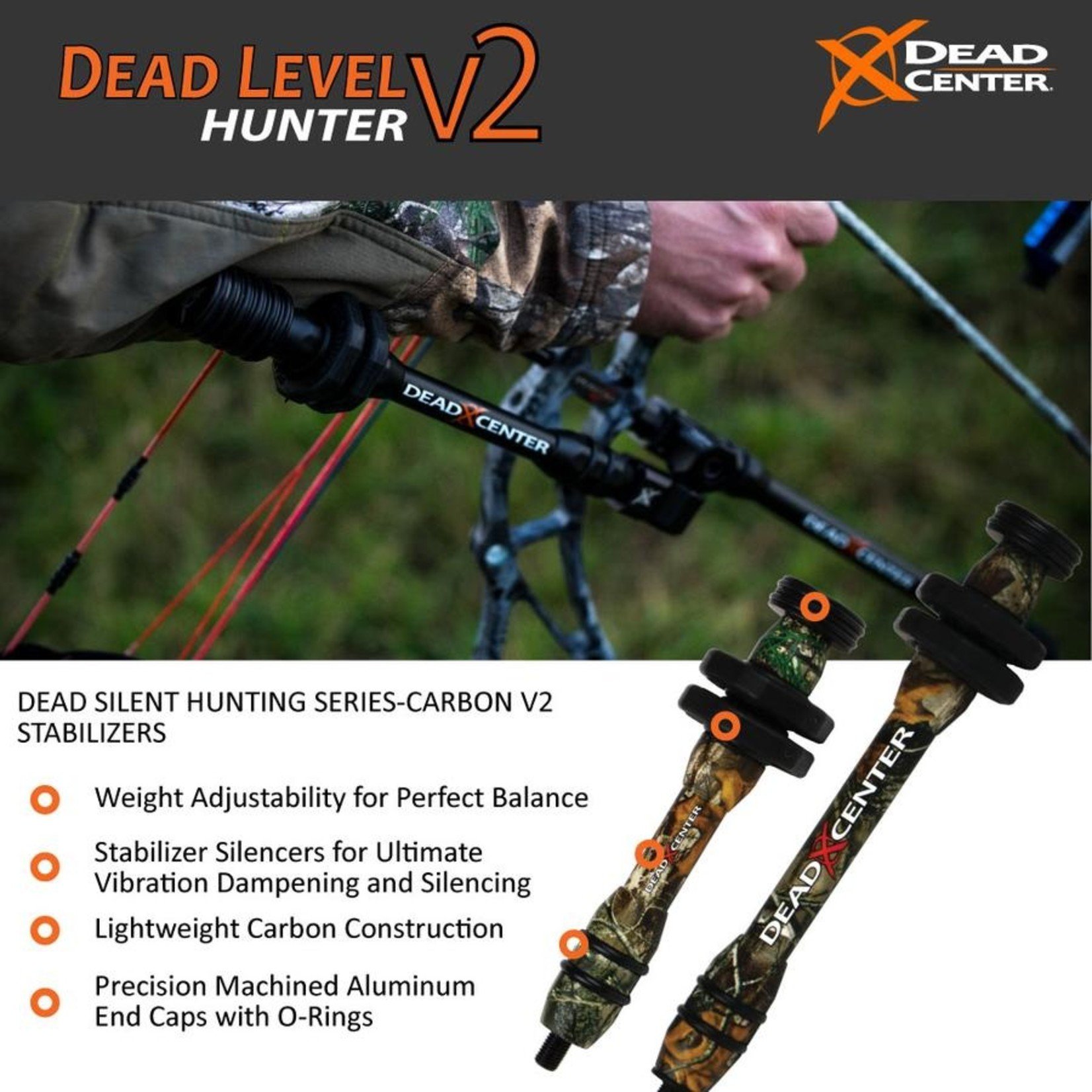 Dead Center Dead Level Hunter V2 - 10" & 8" -  Noir