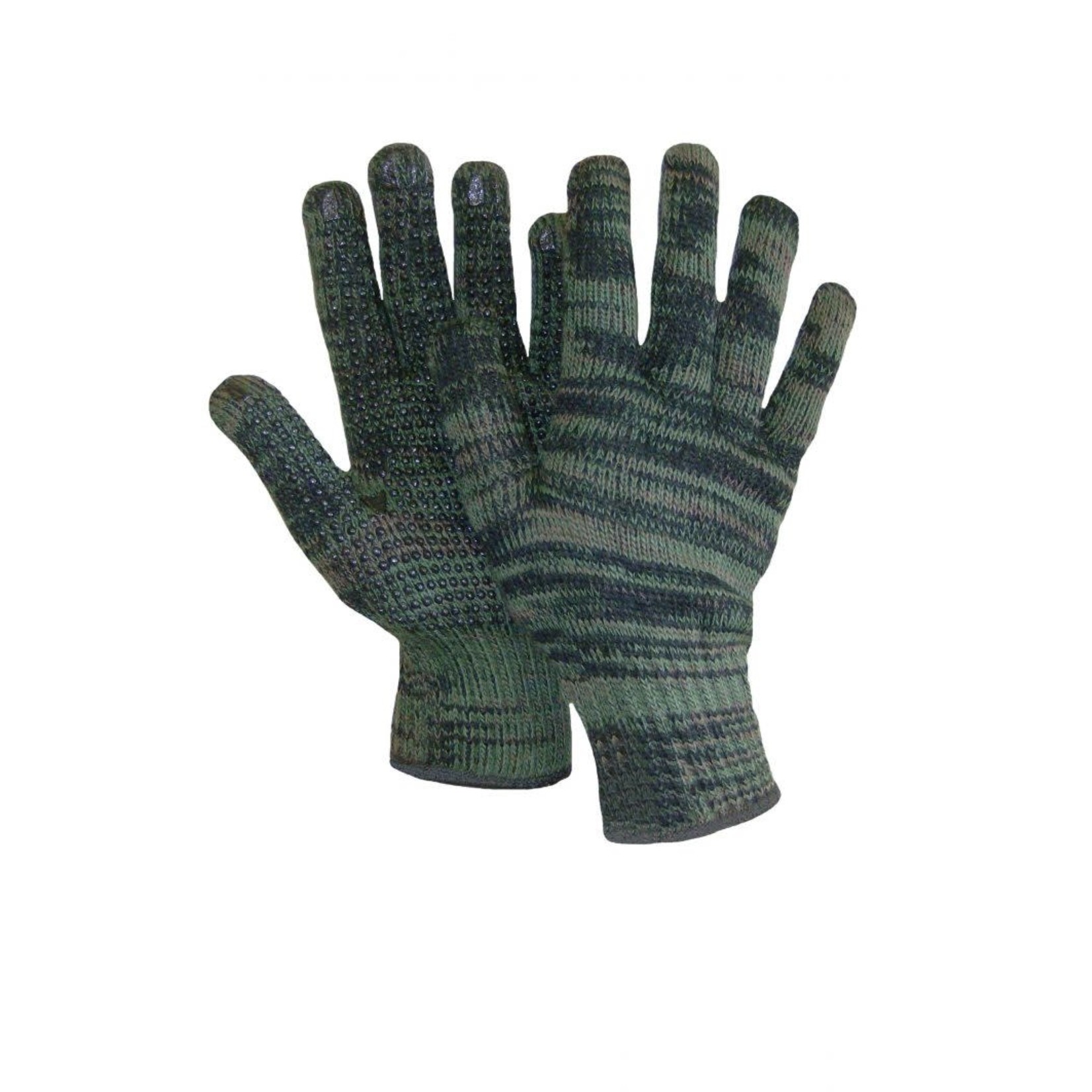 Jackfield Gants En Tricot Camouflage À Pois En Pvc