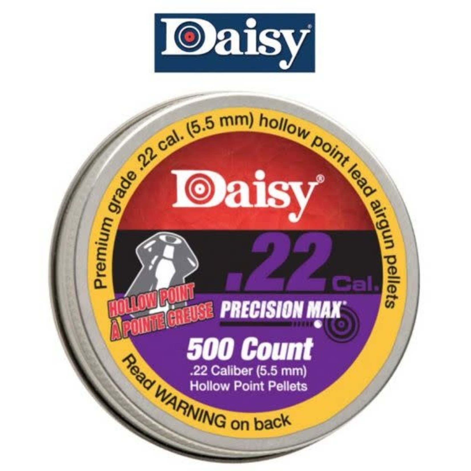 Daisy Plombs À Pointe Creuse Daisy Precision Max .22 500 Unités