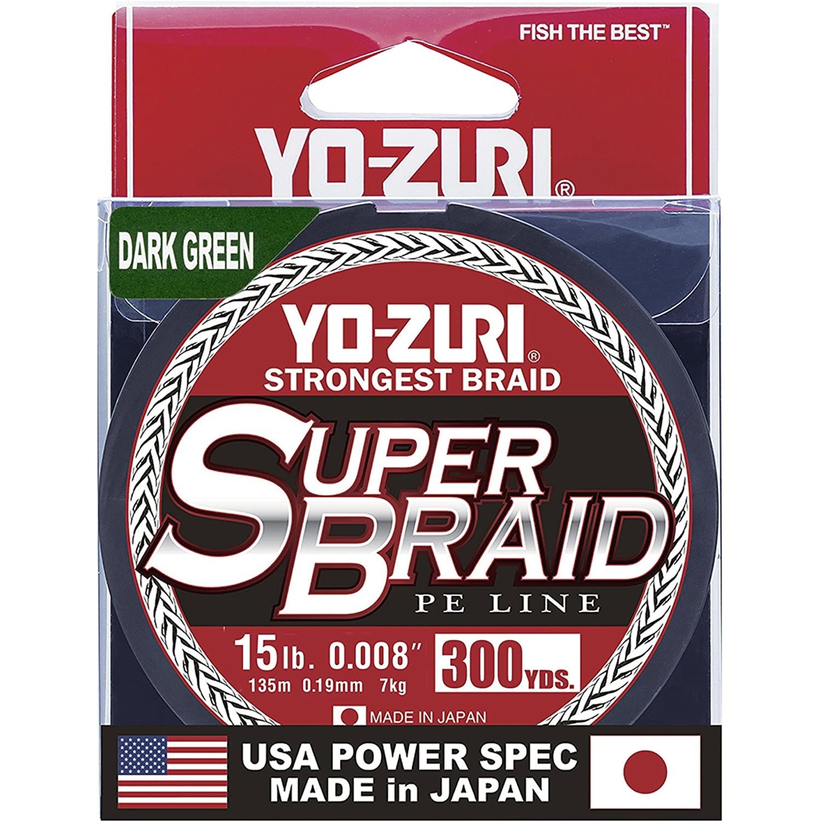Yo-Zuri Yo-Zuri Super Braid Dark Green 300Yd