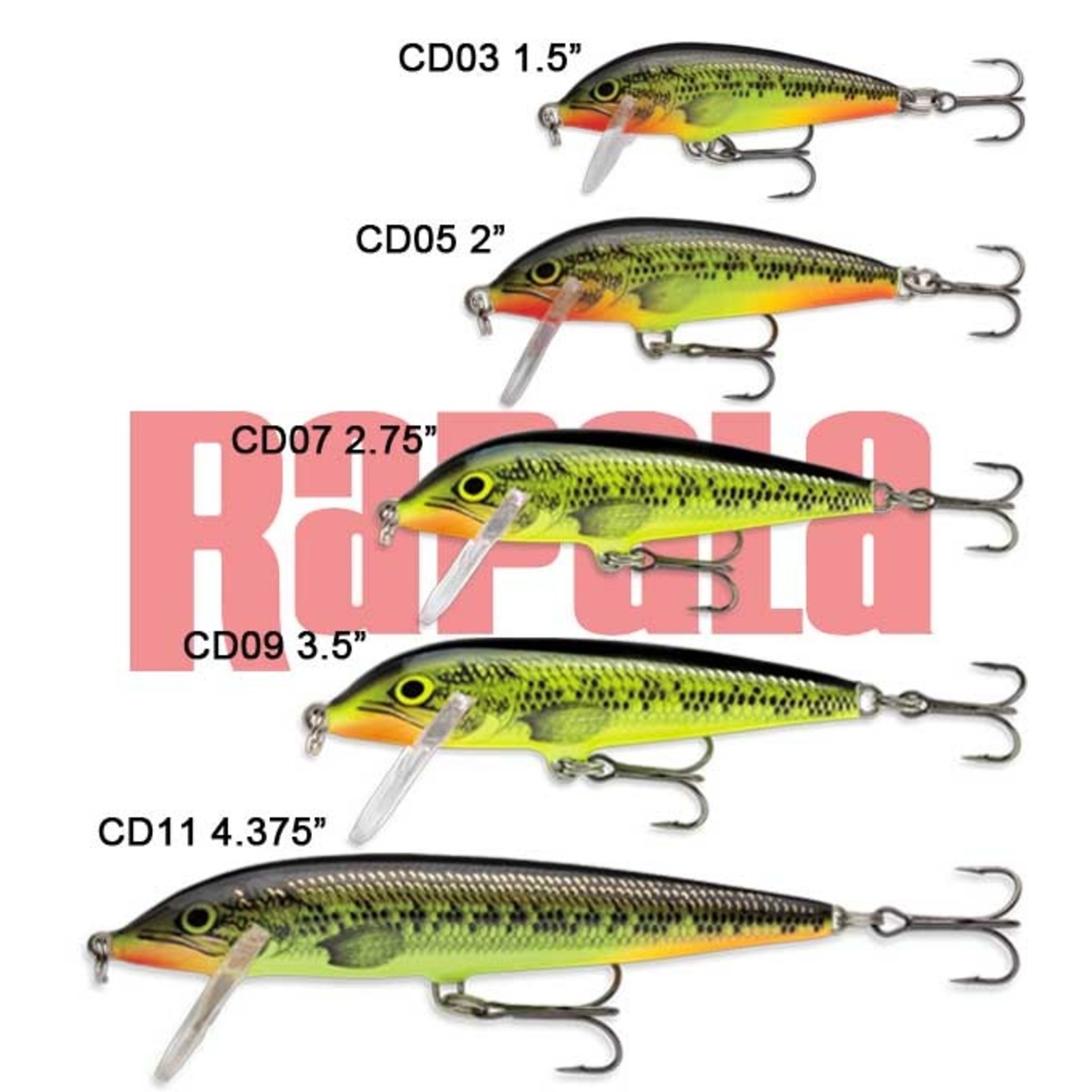 Rapala Countdown Rainbow Trout, 3-1/2-in