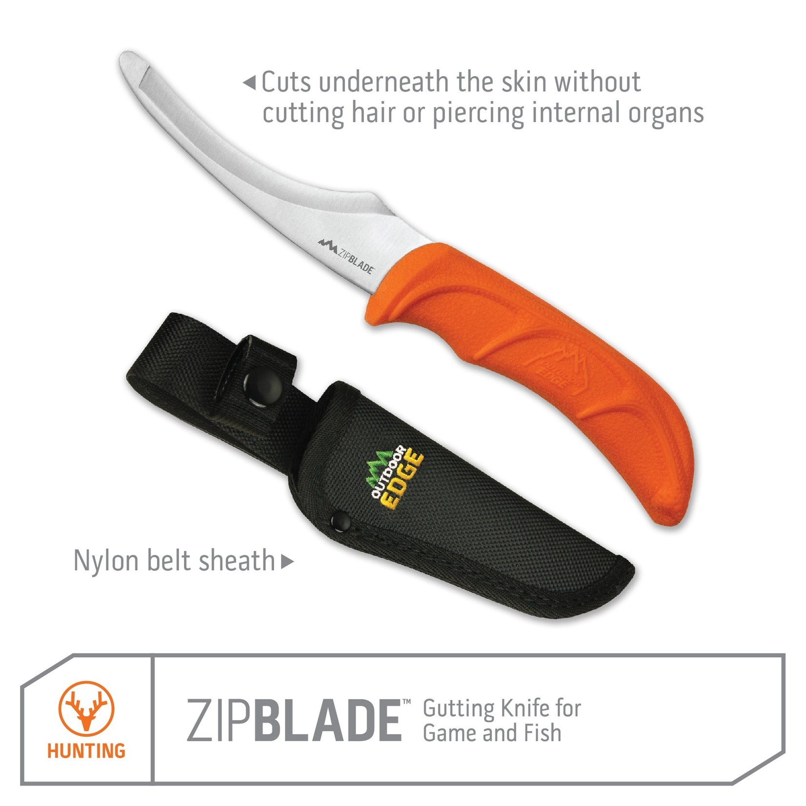 Outdoor Edge Couteau d'éviscération Outdoor Edge ZIP BLADE