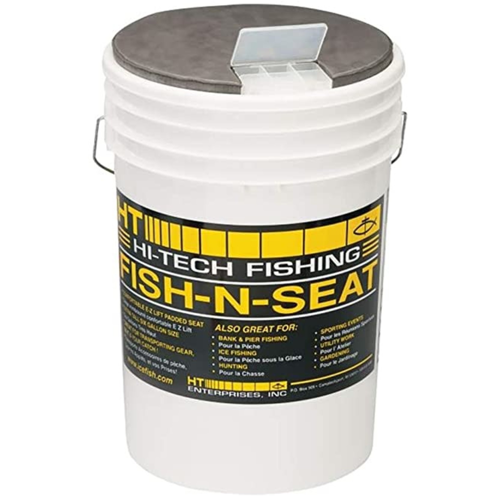 HT Chaudière/siège Ht Fns-1 Fish N' Seat Pail & Seat W/Jig Box