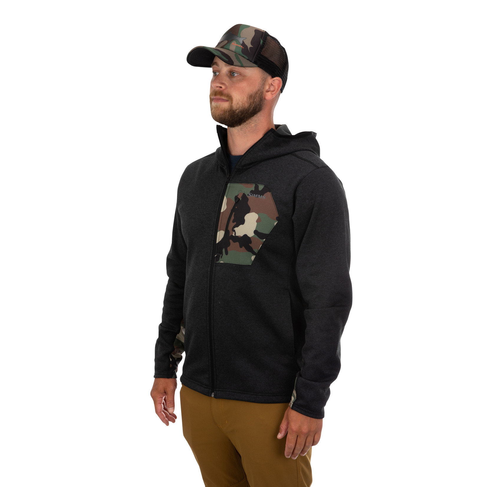 Simms CX HOODY M BLACK HEATHER hoodie シムスフーディ ベスト