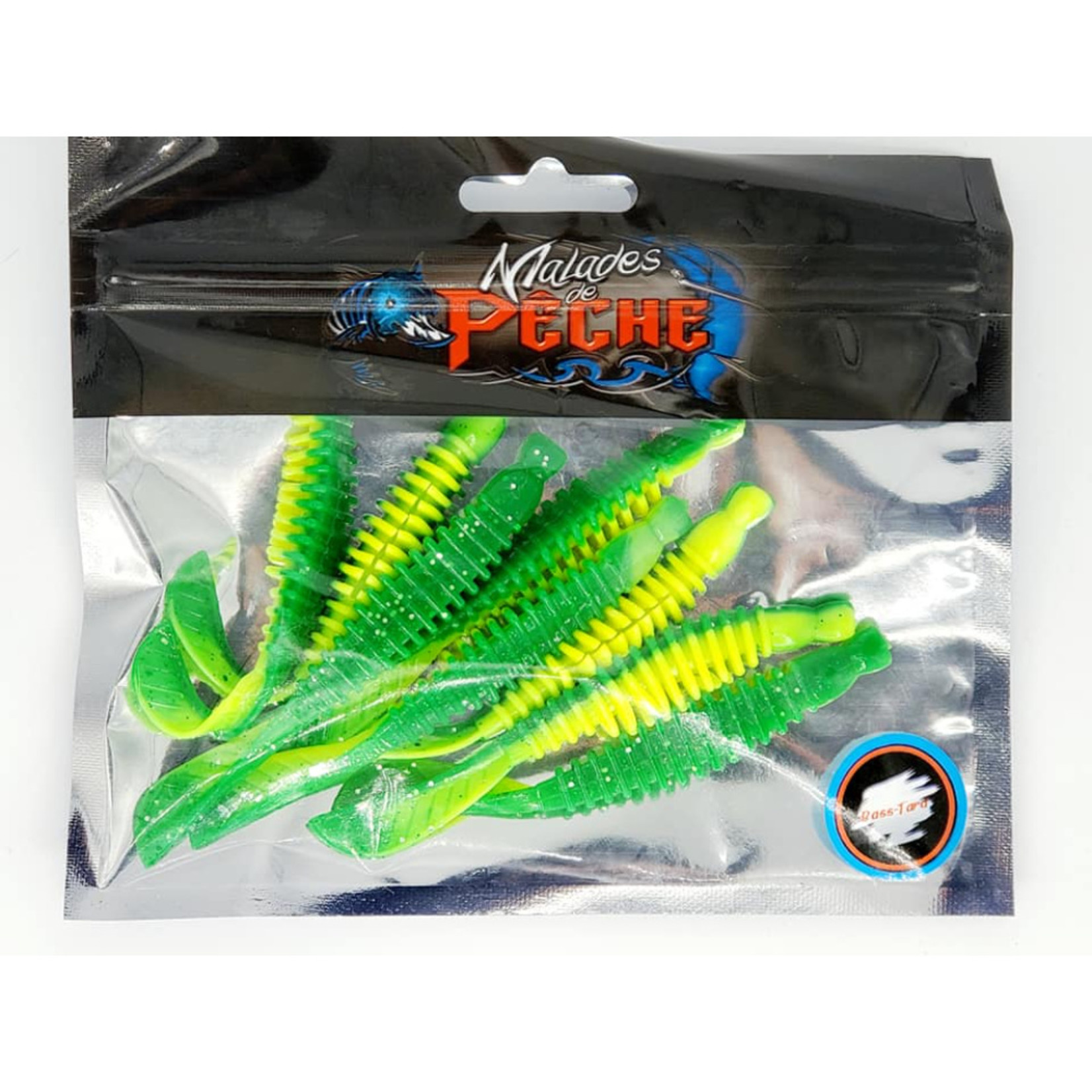 Malades de Pêche Malades de Pêche Bass-Tard 4" - 8 pack