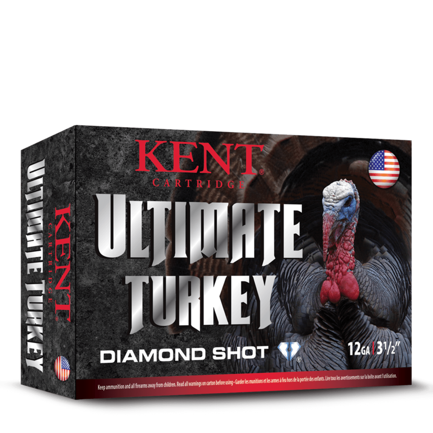 Kent Cartridge Ultimate Diamond Shot Turkey, 12Ga, 3'', 1 3/4oz, 1310Fps - 5