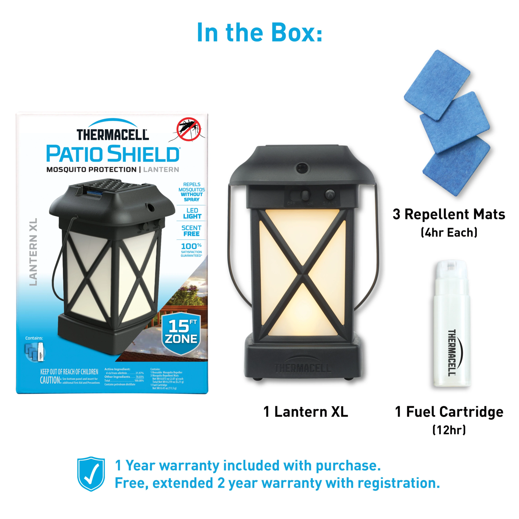 Thermacell Thermacell Patio Shield Mosquito  Repeller Lantern