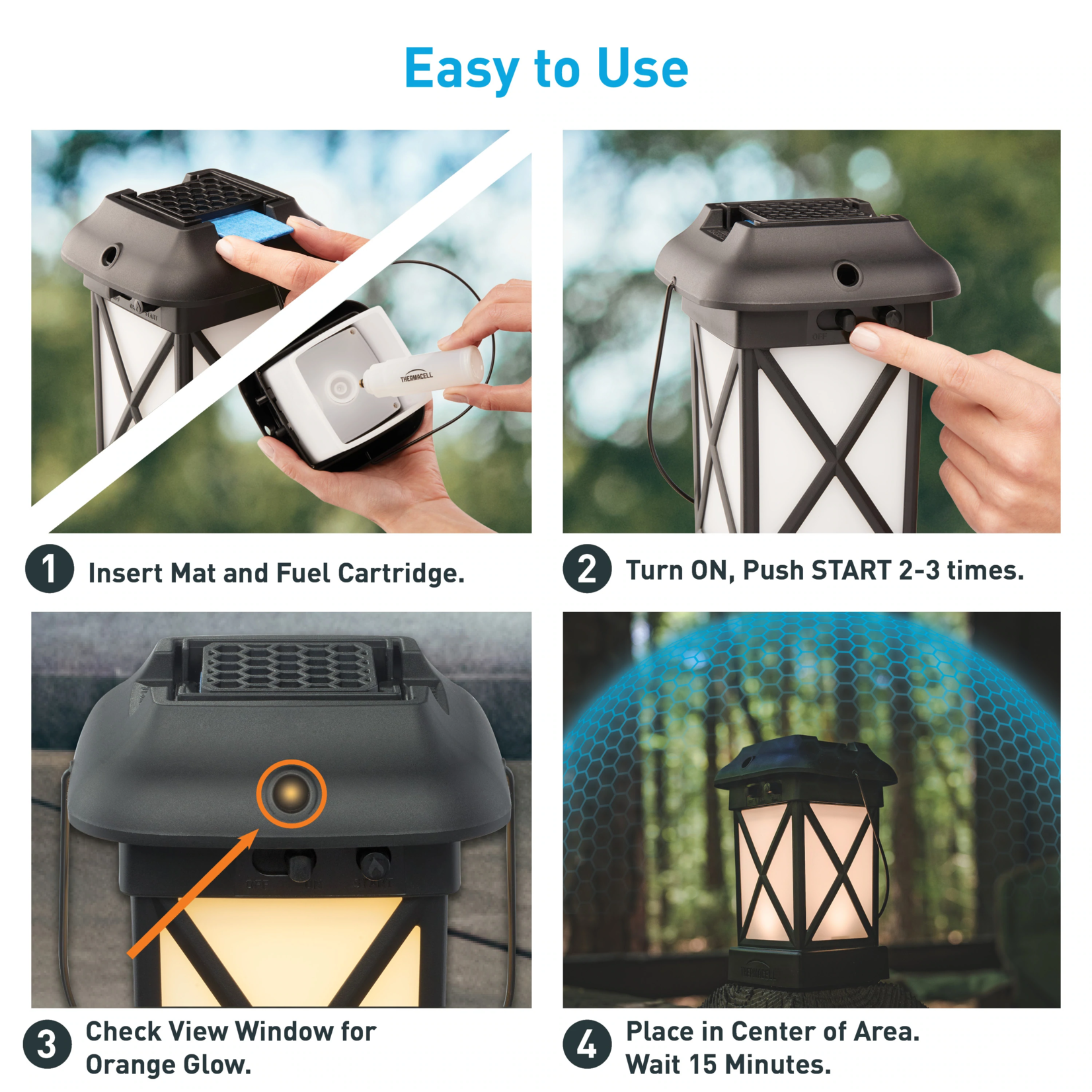 Thermacell Thermacell Patio Shield Mosquito  Repeller Lantern