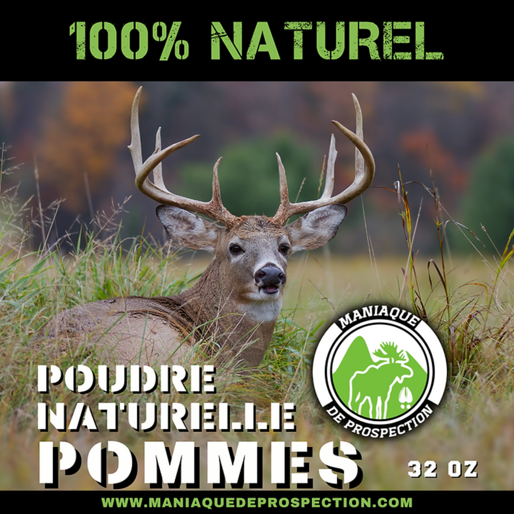 Maniaque de prospection Poudre naturelle Maniaque |  Pommes 32 oz