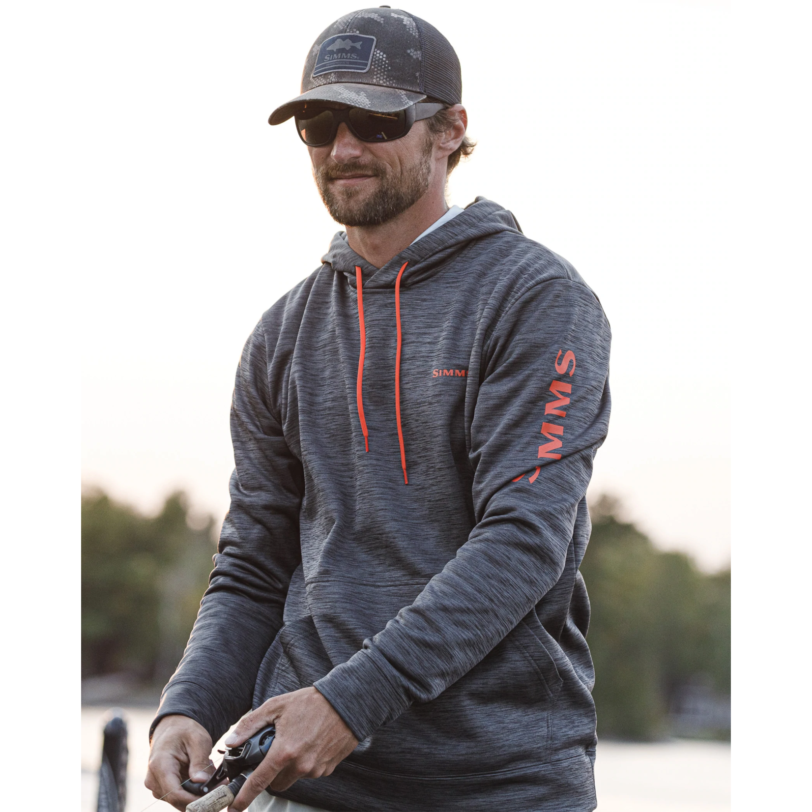 Simms Hoodie Simms Challenger (hommes) - Carbon Heather