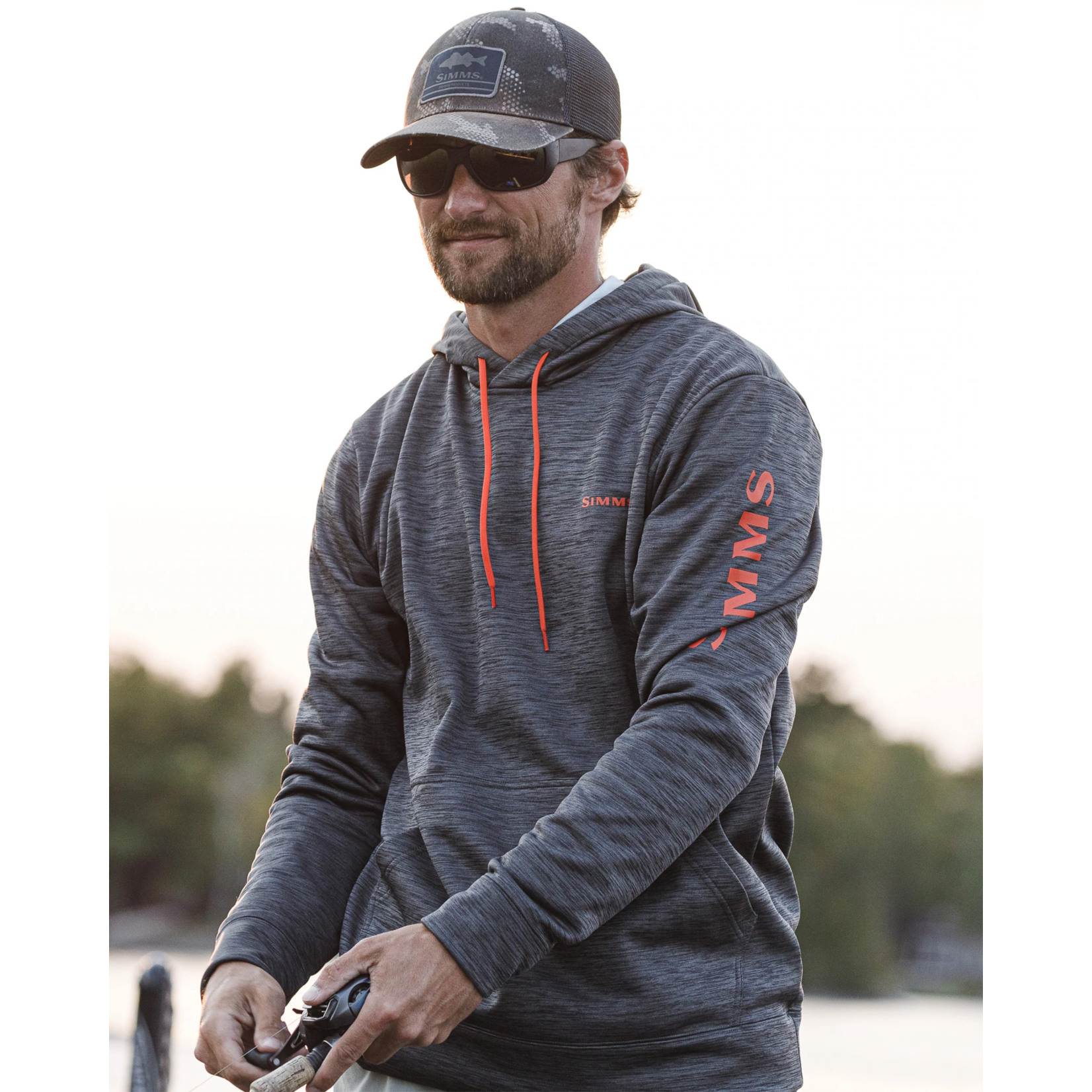 Simms Challenger Hoody Carbon Heather / M