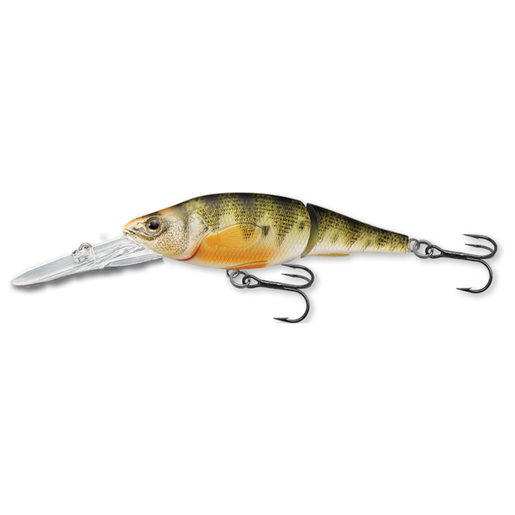 Yellow Perch Jointed Bait Natural/Matte 3 5/8 11/16 oz - Boutique