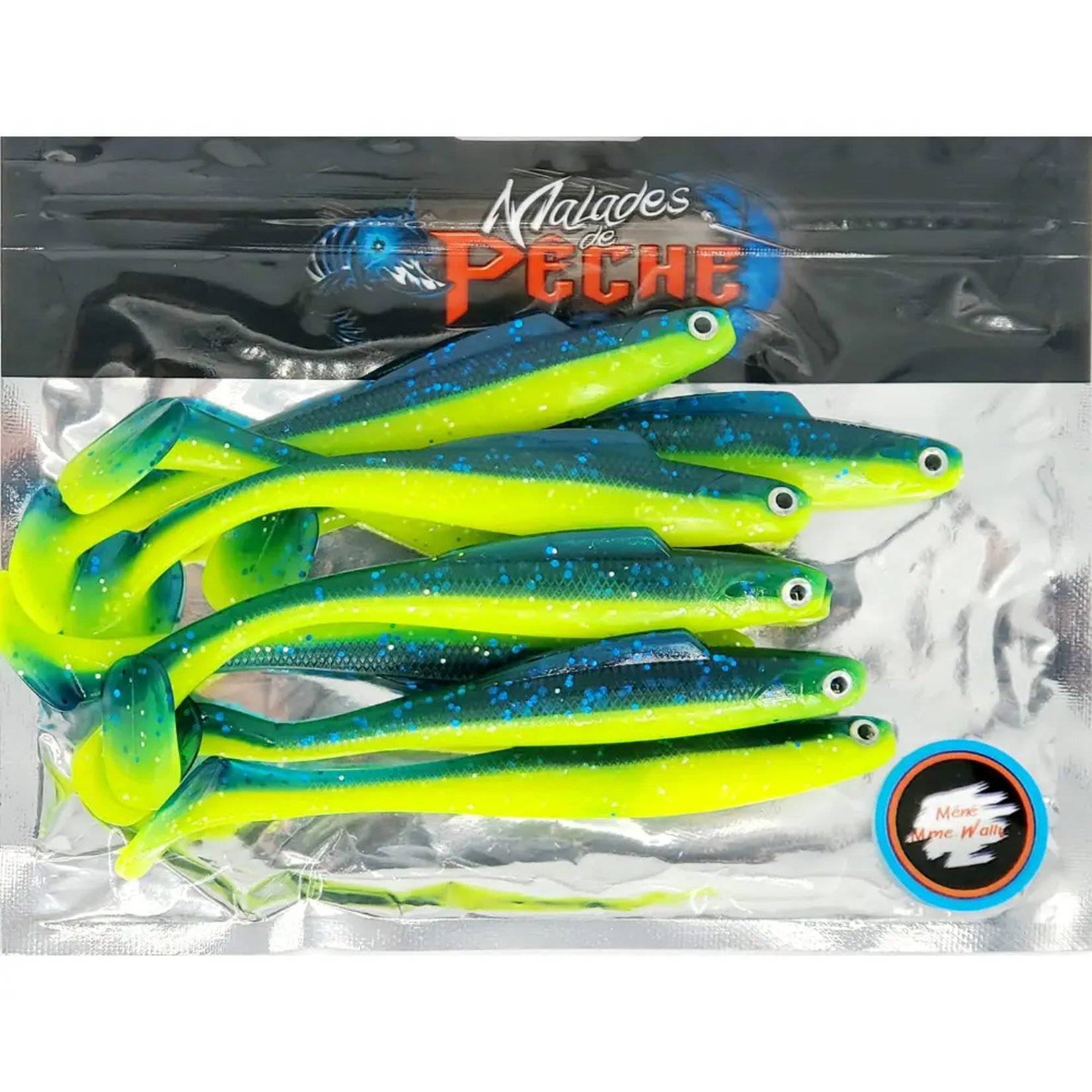 Malades de Pêche Mme. Wally Curly Tail 4"