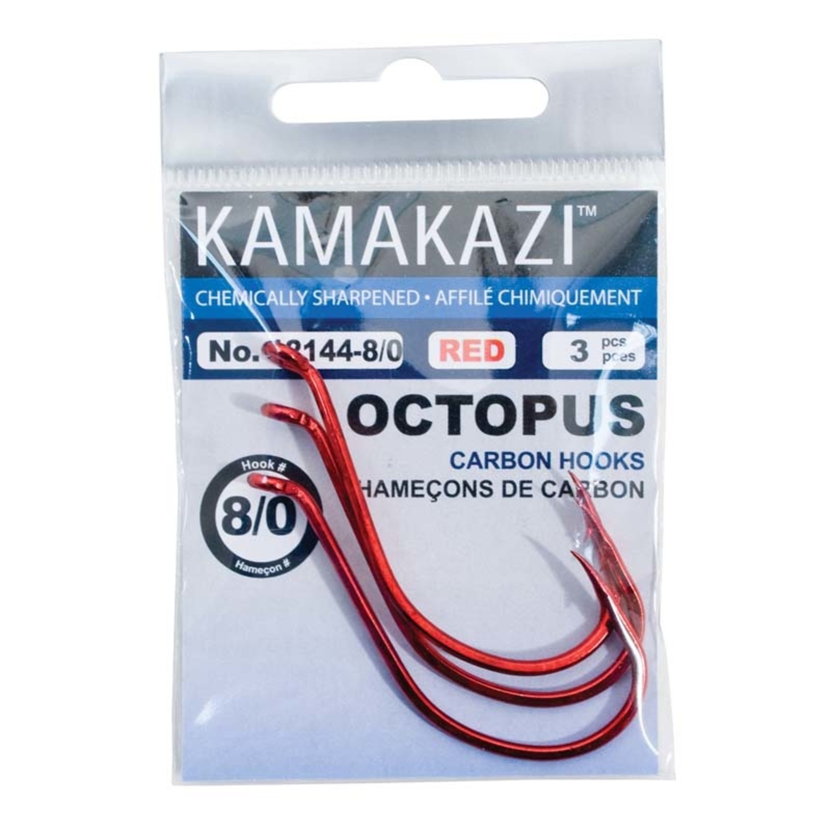 Kamakazi Hameçon Octopus Rouge