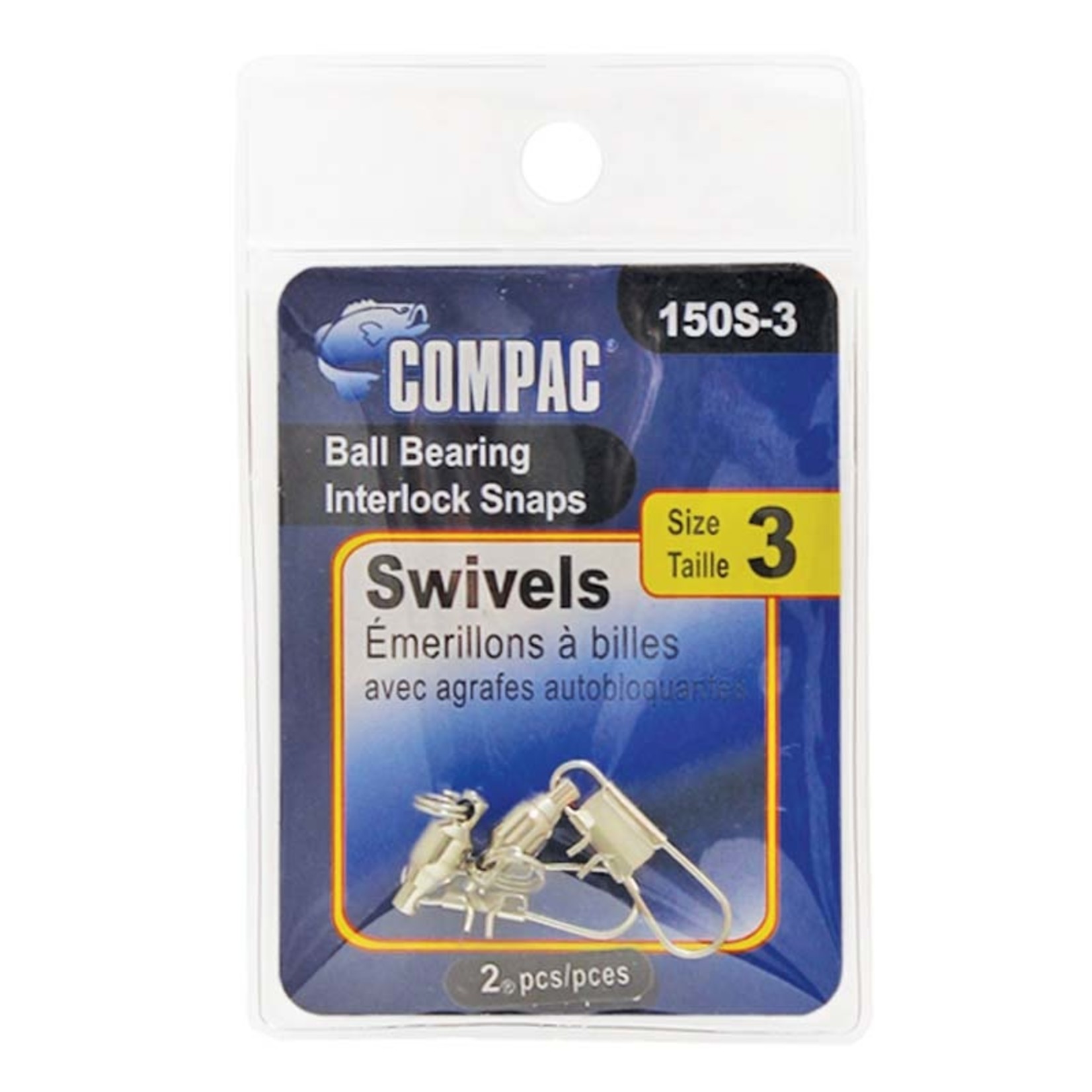 Compac Compac Econo Ball Bearing Swivels with Interlock Snaps