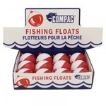 Compac Bobbers Red & White -  1 pcs
