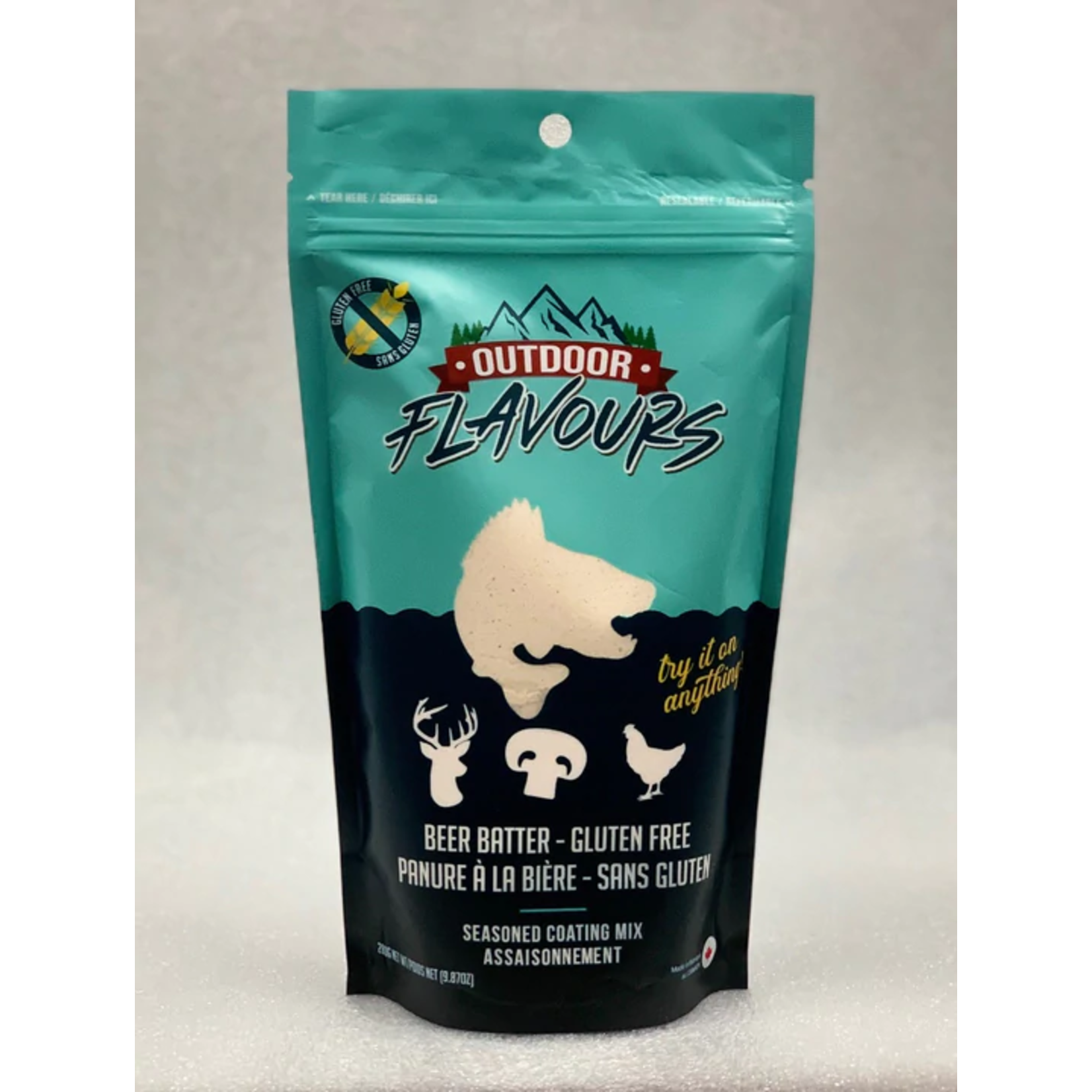 Bait 2 Go Outdoor Flavours Gluten Free  Seasoned Beer Batter Coating Mix