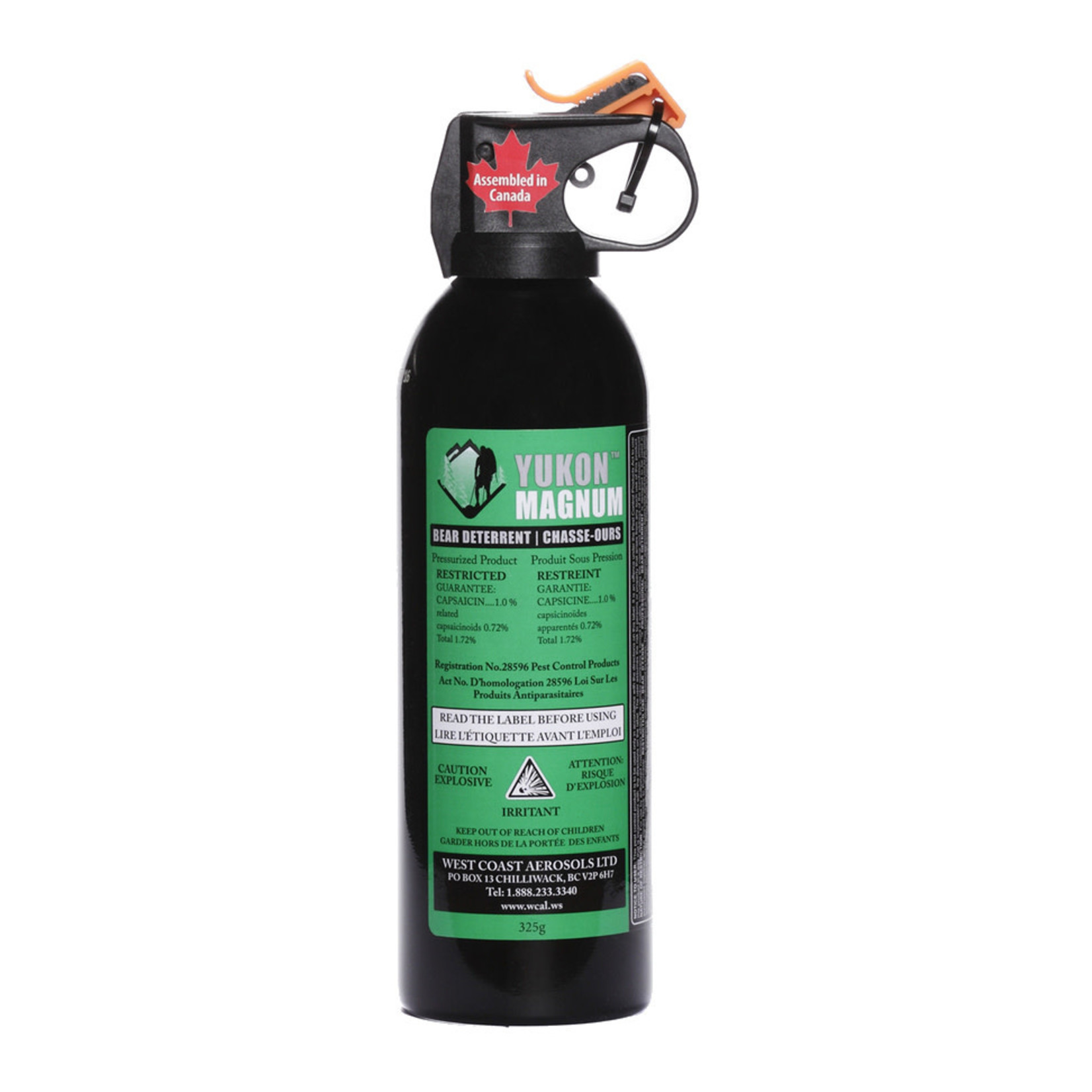 Defense Aerosol Yukon Magnum 225gG Bear Deterrent 1.72%