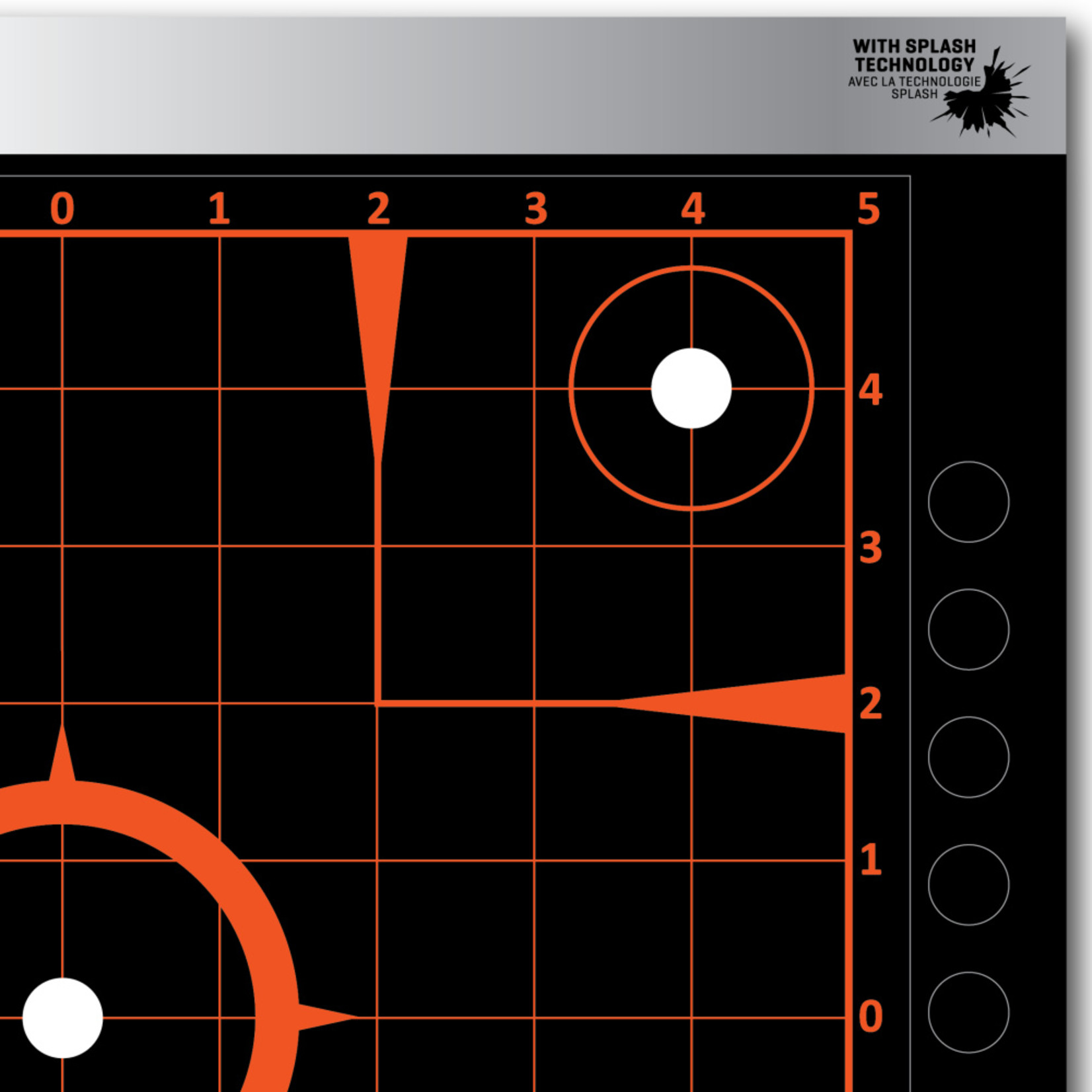Allen Cible de grille de visée adhésive réfléchissante EZ-Aim 12X12 - 4 unités