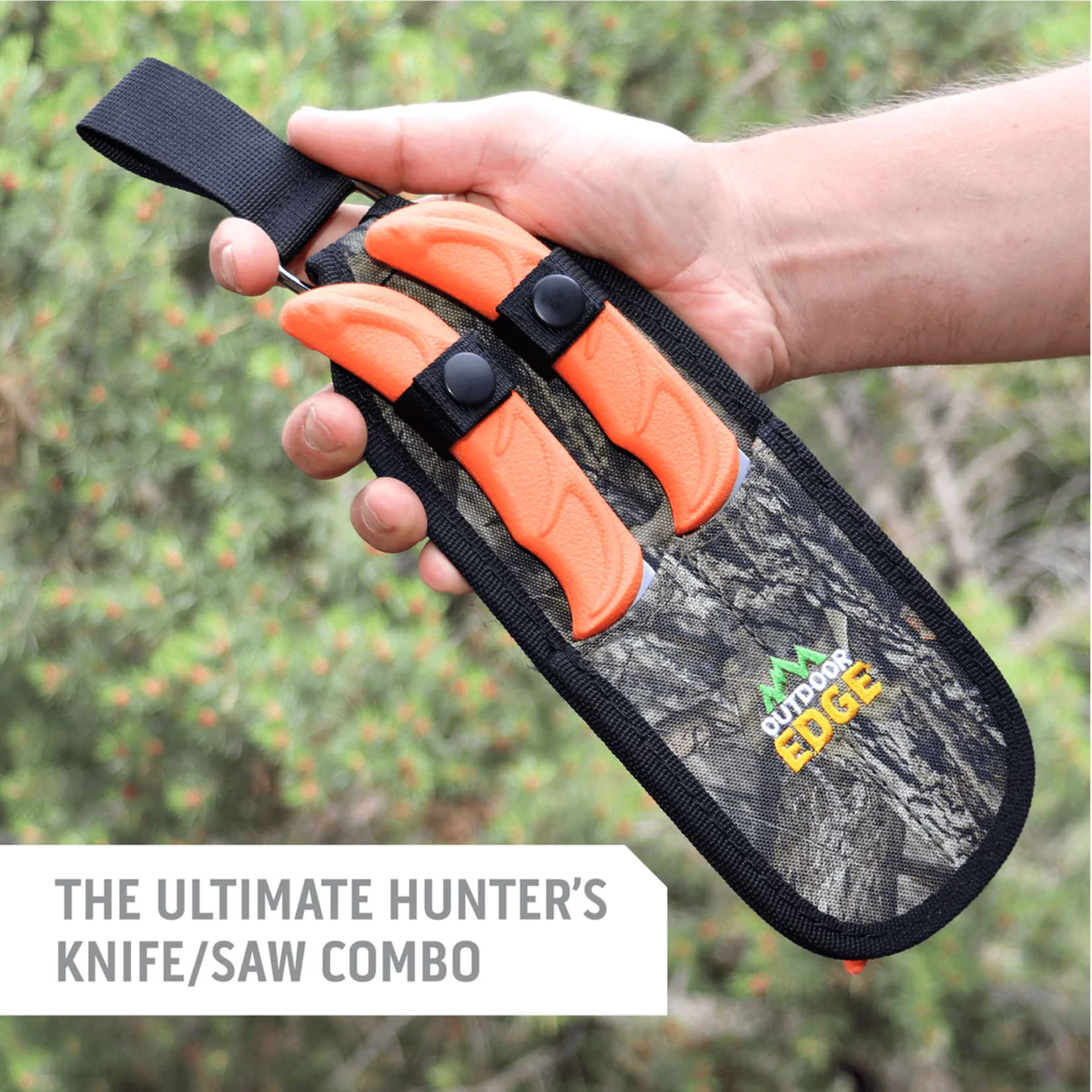 Outdoor Edge Combo Couteau à dépecer / à écorcher / Scie Outdoor Edge WILDGUIDE