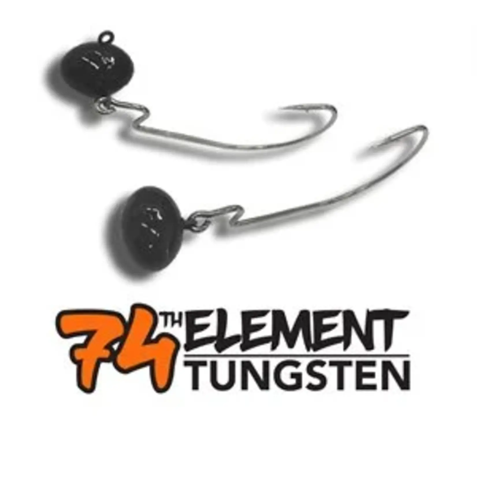 74TH Element Tungsten 74TH Element Tungsten Football Head Loose #3/0 - Black